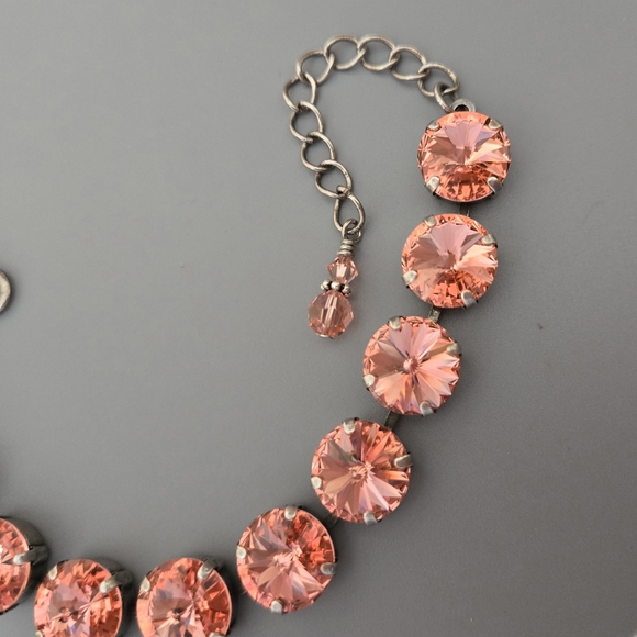 Austrian Crystal Bracelet in Antique Silver - Picture 2 of 10